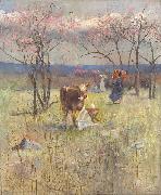 Charles conder An Early Taste for Literature, oil
